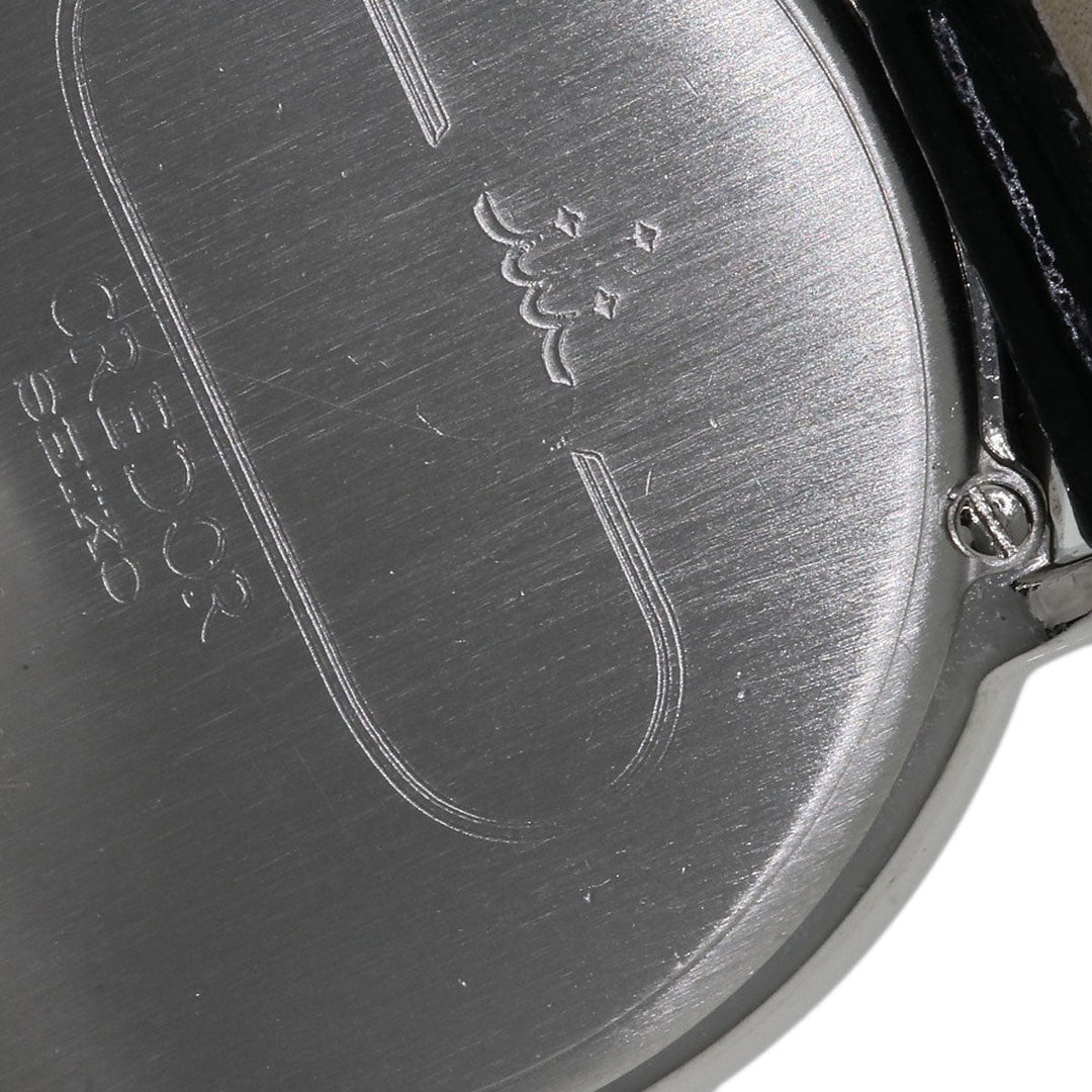 SEIKO Watches Quartz GBAD011 8N70-6120 PT900, leather Silver CREDOR Diamond Silver dial mens Used Authentic