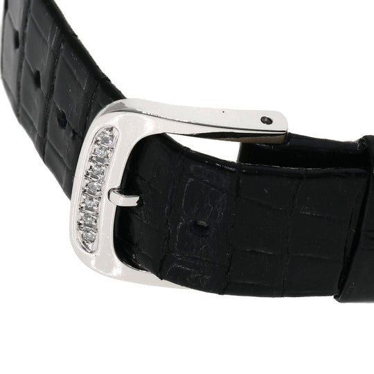 SEIKO Watches Quartz GBAD011 8N70-6120 PT900, leather Silver CREDOR Diamond Silver dial mens Used Authentic