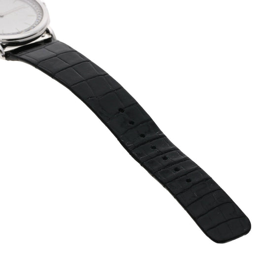 SEIKO Watches Quartz GBAD011 8N70-6120 PT900, leather Silver CREDOR Diamond Silver dial mens Used Authentic