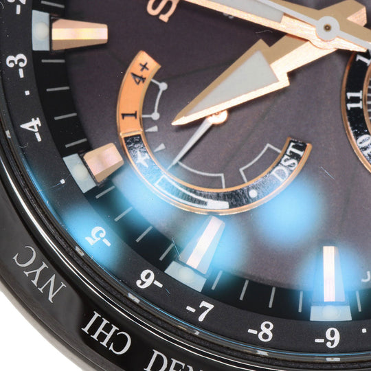 SEIKO Watches Solar Powered 8X53-0AB0-2 SBXB075 Titanium, Titanium black Astron black dial mens Used Authentic