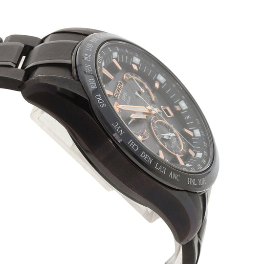 SEIKO Watches Solar Powered 8X53-0AB0-2 SBXB075 Titanium, Titanium black Astron black dial mens Used Authentic