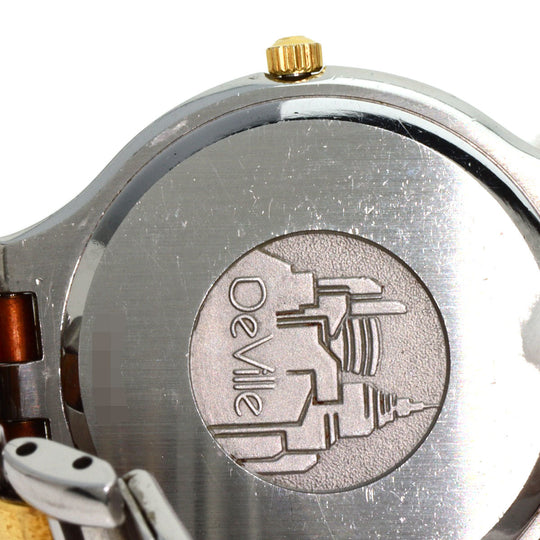 OMEGA Watches Quartz Stainless Steel, Combination gold De Ville symbol gold dial mens Used Authentic