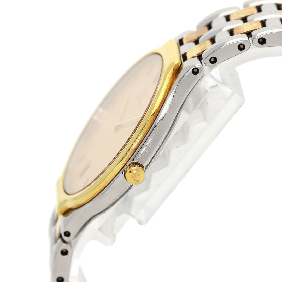 OMEGA Watches Quartz Stainless Steel, Combination gold De Ville symbol gold dial mens Used Authentic