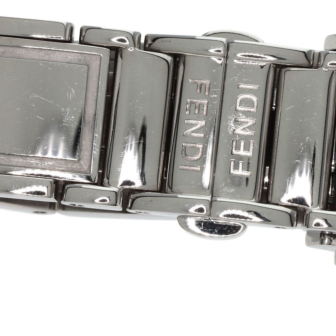 FENDI Watches Quartz 5400L Stainless Steel , Stainless Steel Silver secret black dial Women Used Authentic