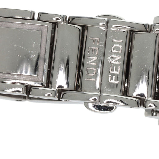 FENDI Watches Quartz 5400L Stainless Steel , Stainless Steel Silver secret black dial Women Used Authentic