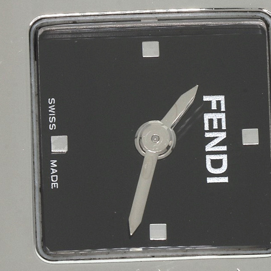 FENDI Watches Quartz 5400L Stainless Steel , Stainless Steel Silver secret black dial Women Used Authentic