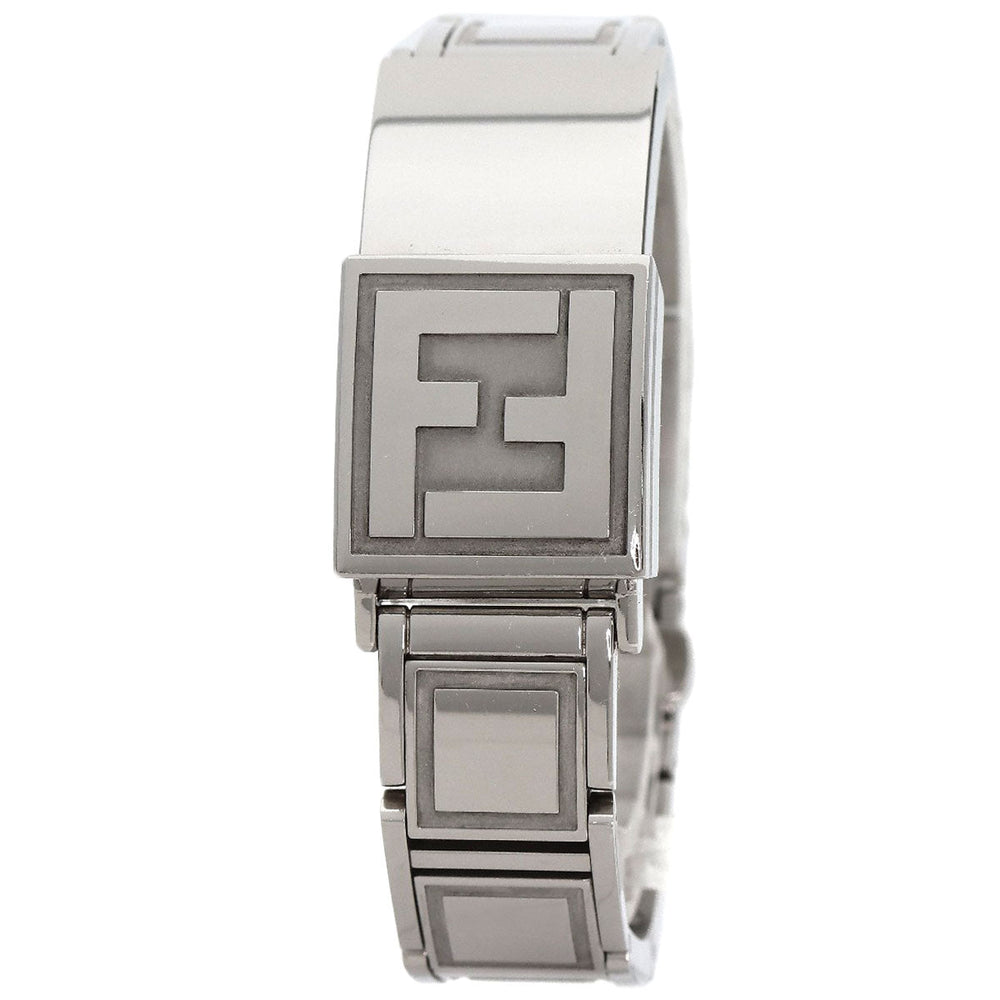 FENDI Watches Quartz 5400L Stainless Steel , Stainless Steel Silver secret black dial Women Used Authentic