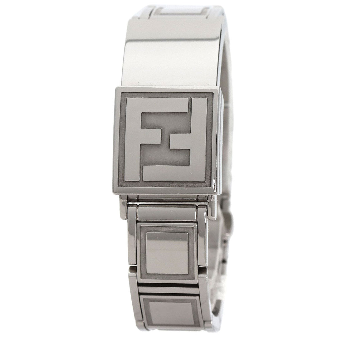 FENDI Watches Quartz 5400L Stainless Steel , Stainless Steel Silver secret black dial Women Used Authentic