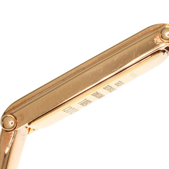 GUCCI Watches Quartz 1500L PGP , PGP gold Square Face Bangle 1P Diamond GG Pink shell dial Women Used Authentic