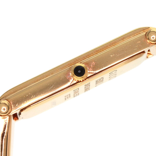 GUCCI Watches Quartz 1500L PGP , PGP gold Square Face Bangle 1P Diamond GG Pink shell dial Women Used Authentic