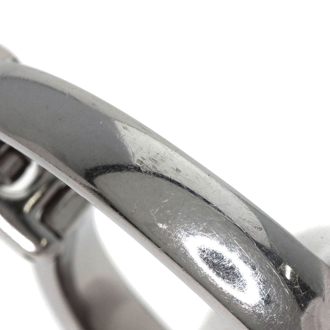 GUCCI Watches Quartz 1400L Stainless Steel , Stainless Steel Silver round face bangle black dial Women Used Authentic