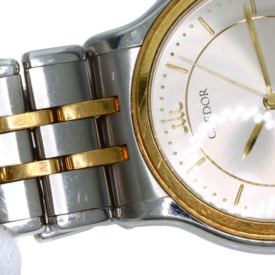 SEIKO Watches Quartz 9571-6020 Stainless Steel gold CREDOR round face Silver dial