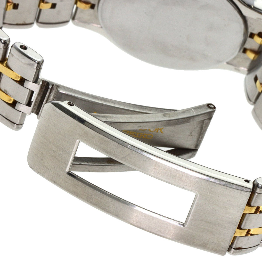 SEIKO Watches Quartz 9571-6020 Stainless Steel gold CREDOR round face Silver dial