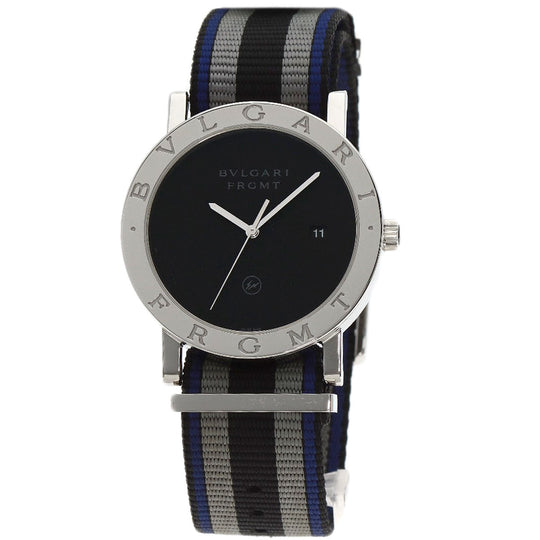 BVLGARI Watches Mechanical Automatic BB41S Stainless Steel, Nylon Silver bulgari bulgari fragment black dial mens Used Authentic