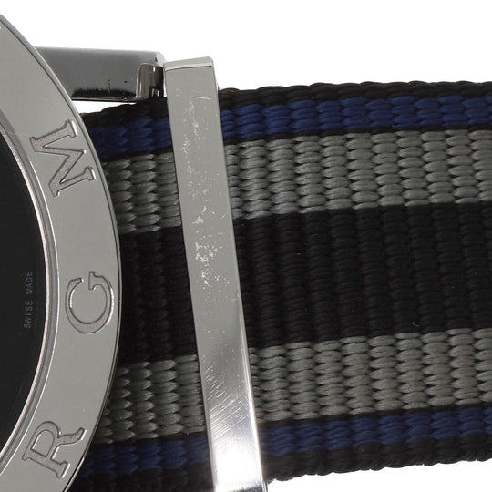 BVLGARI Watches Mechanical Automatic BB41S Stainless Steel, Nylon Silver bulgari bulgari fragment black dial mens Used Authentic