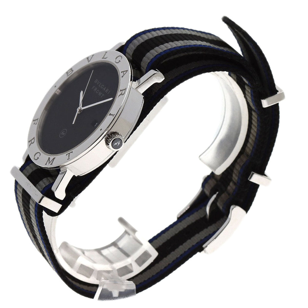 BVLGARI Watches Mechanical Automatic BB41S Stainless Steel, Nylon Silver bulgari bulgari fragment black dial mens Used Authentic