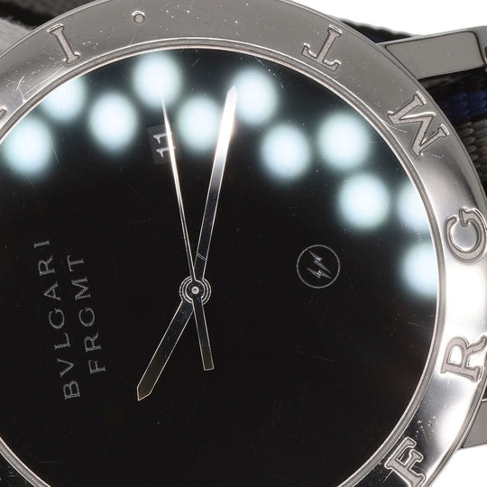 BVLGARI Watches Mechanical Automatic BB41S Stainless Steel, Nylon Silver bulgari bulgari fragment black dial mens Used Authentic