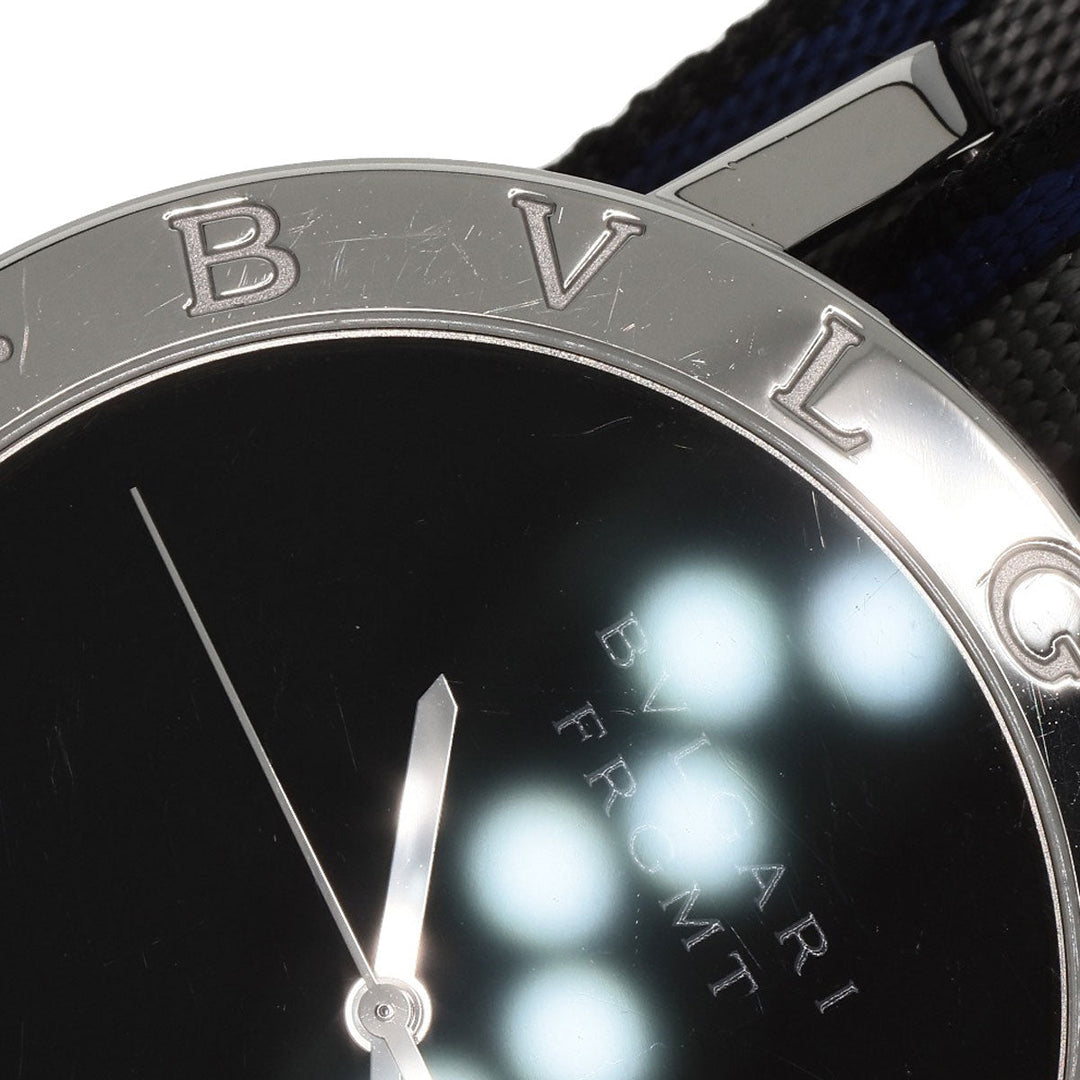 BVLGARI Watches Mechanical Automatic BB41S Stainless Steel, Nylon Silver bulgari bulgari fragment black dial mens Used Authentic