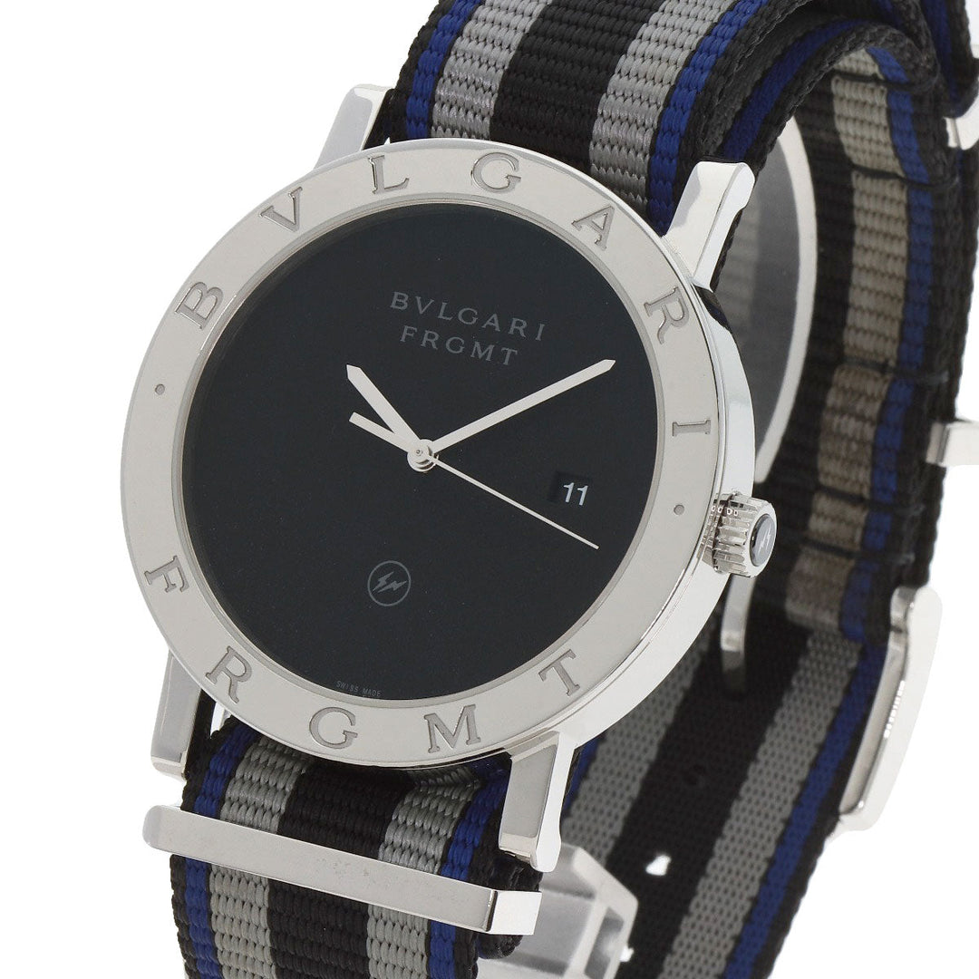 BVLGARI Watches Mechanical Automatic BB41S Stainless Steel, Nylon Silver bulgari bulgari fragment black dial mens Used Authentic