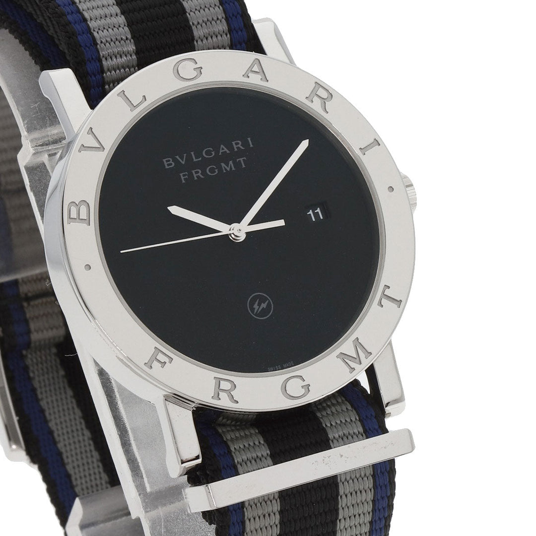 BVLGARI Watches Mechanical Automatic BB41S Stainless Steel, Nylon Silver bulgari bulgari fragment black dial mens Used Authentic