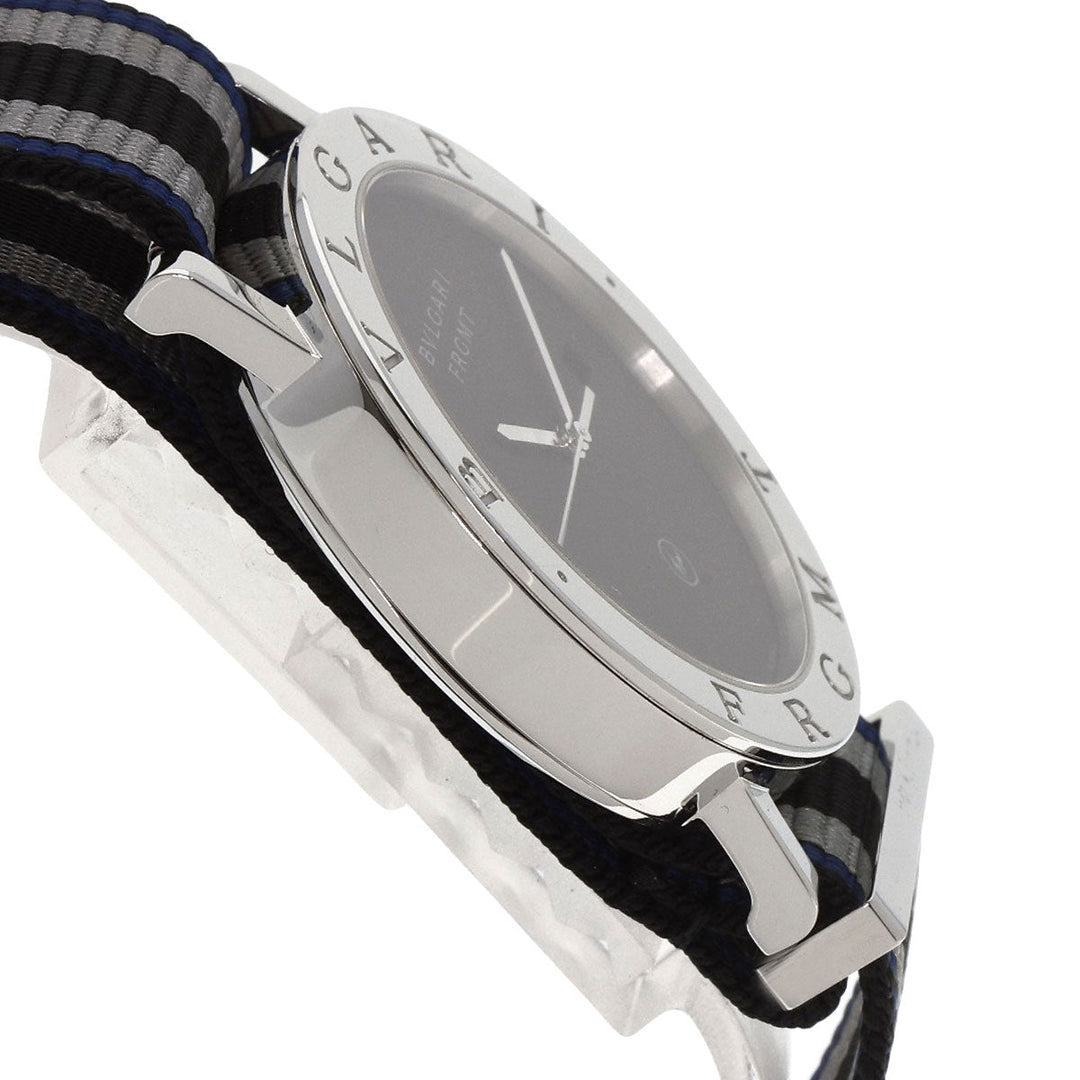 BVLGARI Watches Mechanical Automatic BB41S Stainless Steel, Nylon Silver bulgari bulgari fragment black dial mens Used Authentic