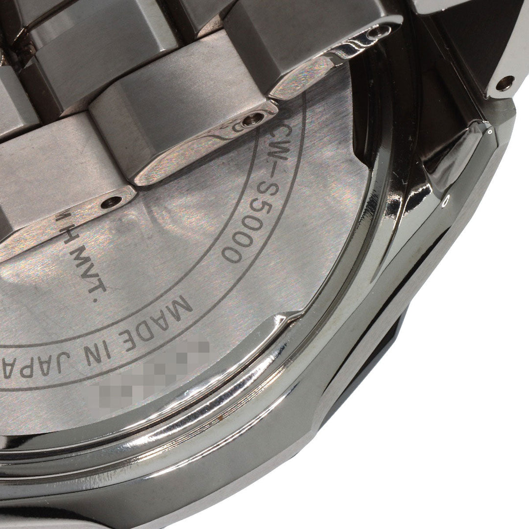 CASIO Watches Solar Powered OCW-S5000E Titanium, Titanium Silver Oceanus Manta black dial mens Used Authentic