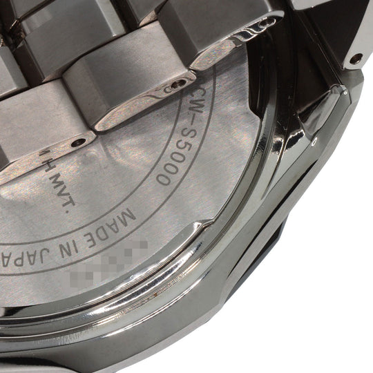 CASIO Watches Solar Powered OCW-S5000E Titanium, Titanium Silver Oceanus Manta black dial mens Used Authentic
