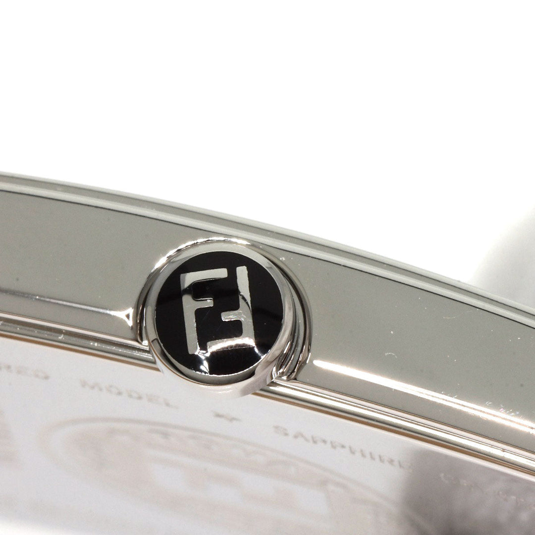 FENDI Watches Quartz 60500G Stainless Steel Silver Quadro blue dial