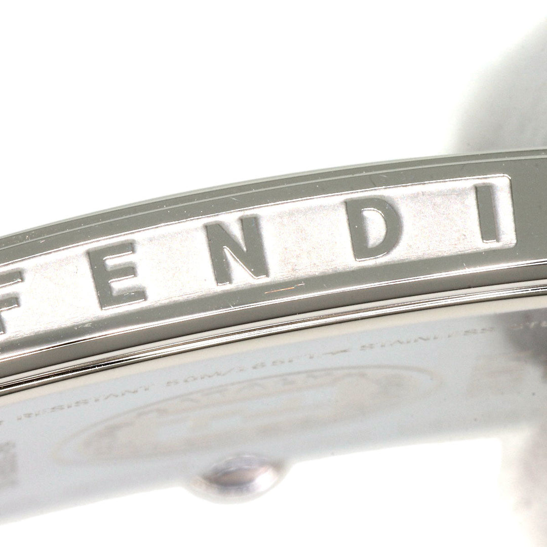 FENDI Watches Quartz 60500G Stainless Steel Silver Quadro blue dial
