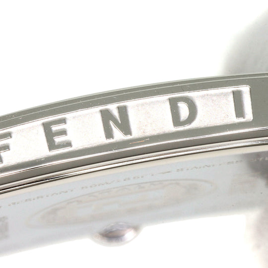 FENDI Watches Quartz 60500G Stainless Steel Silver Quadro blue dial