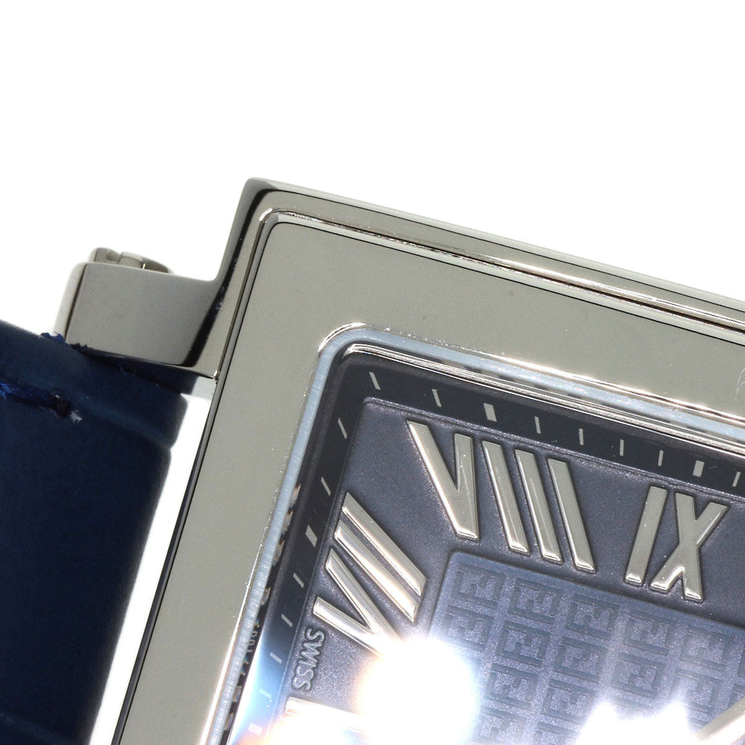 FENDI Watches Quartz 60500G Stainless Steel Silver Quadro blue dial