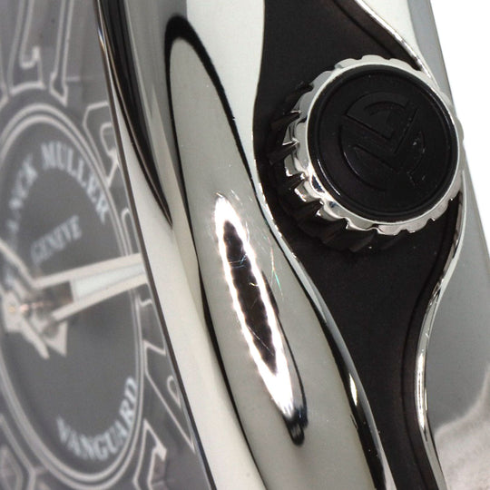 FRANCK MULLER Watches Mechanical Automatic V41SCDT Stainless Steel, Leather x Rubber Silver Vanguard black dial mens Used Authentic