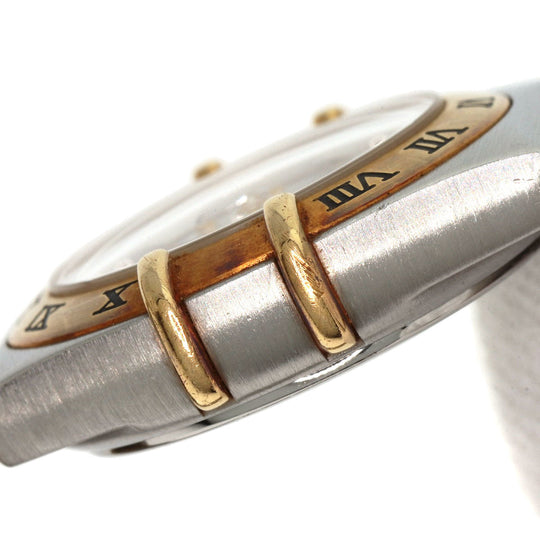 OMEGA Watches Quartz 1262.70 Stainless Steel , SSxK8YG gold Constellation Mini White shell dial Women Used Authentic