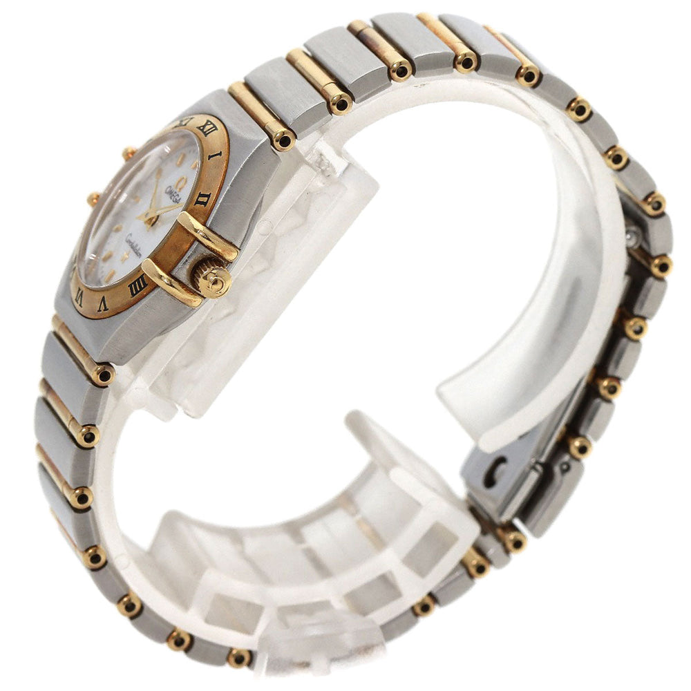 OMEGA Watches Quartz 1262.70 Stainless Steel , SSxK8YG gold Constellation Mini White shell dial Women Used Authentic