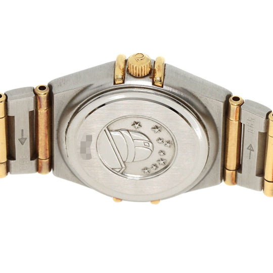 OMEGA Watches Quartz 1262.70 Stainless Steel , SSxK8YG gold Constellation Mini White shell dial Women Used Authentic