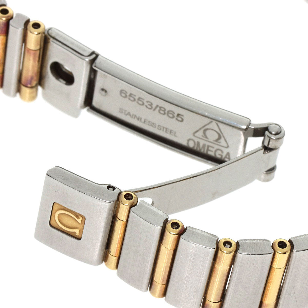 OMEGA Watches Quartz 1262.70 Stainless Steel , SSxK8YG gold Constellation Mini White shell dial Women Used Authentic
