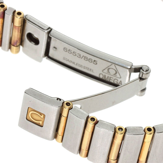 OMEGA Watches Quartz 1262.70 Stainless Steel , SSxK8YG gold Constellation Mini White shell dial Women Used Authentic