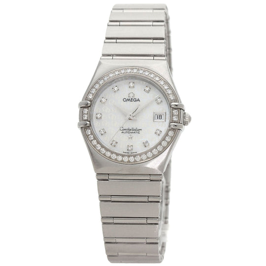 OMEGA Watches Mechanical Automatic 1498.75 Stainless Steel, Stainless Steel, Diamond Silver Constellation 50th Anniversary White shell dial Women Used Authentic