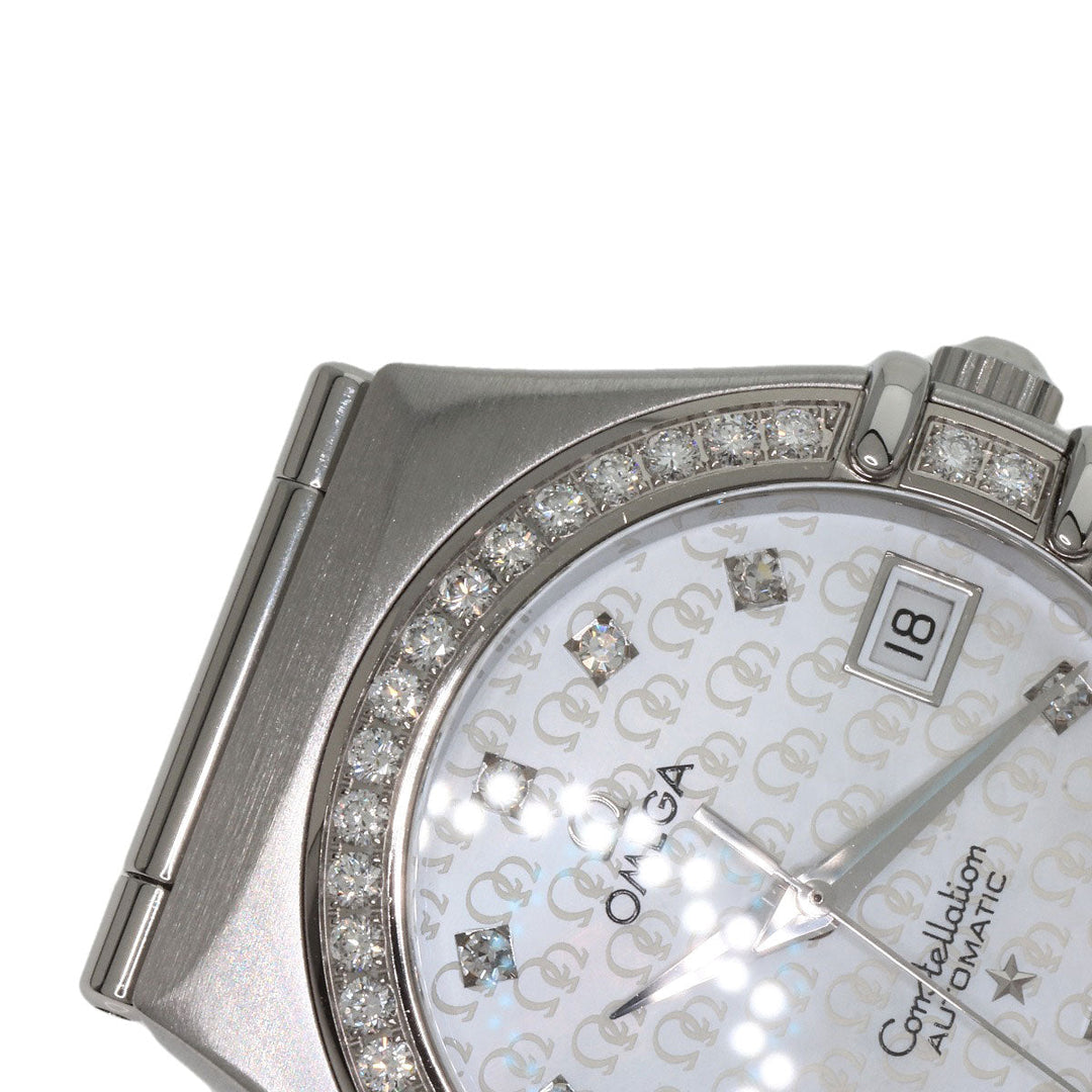 OMEGA Watches Mechanical Automatic 1498.75 Stainless Steel, Stainless Steel, Diamond Silver Constellation 50th Anniversary White shell dial Women Used Authentic