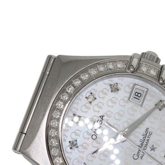 OMEGA Watches Mechanical Automatic 1498.75 Stainless Steel, Stainless Steel, Diamond Silver Constellation 50th Anniversary White shell dial Women Used Authentic