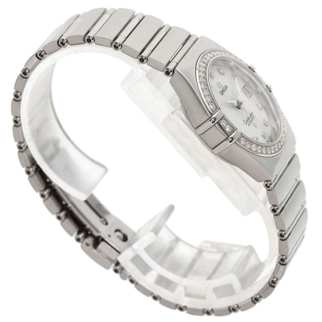 OMEGA Watches Mechanical Automatic 1498.75 Stainless Steel, Stainless Steel, Diamond Silver Constellation 50th Anniversary White shell dial Women Used Authentic