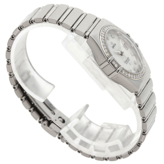 OMEGA Watches Mechanical Automatic 1498.75 Stainless Steel, Stainless Steel, Diamond Silver Constellation 50th Anniversary White shell dial Women Used Authentic
