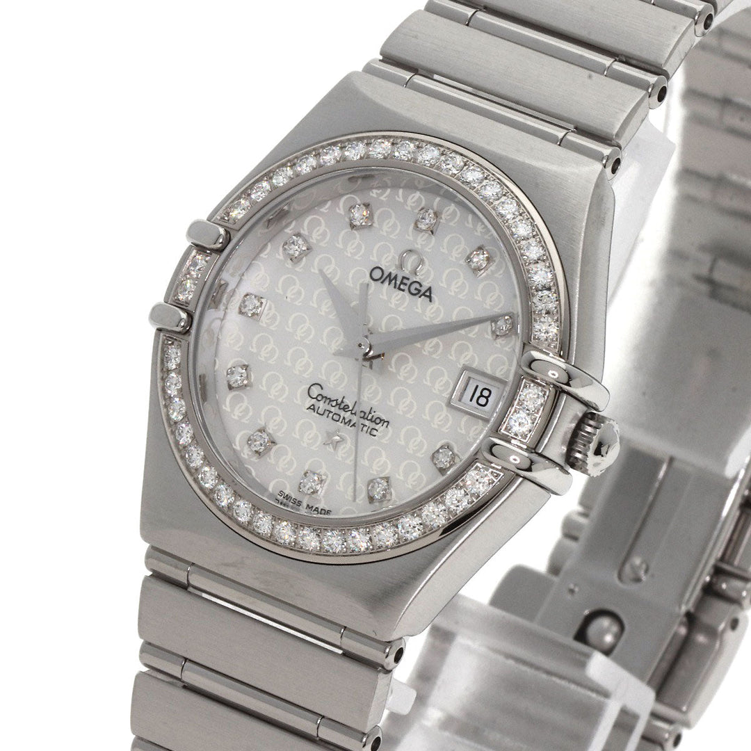 OMEGA Watches Mechanical Automatic 1498.75 Stainless Steel, Stainless Steel, Diamond Silver Constellation 50th Anniversary White shell dial Women Used Authentic