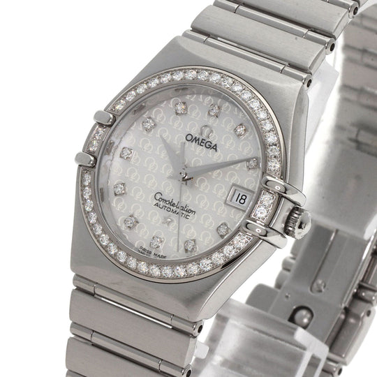 OMEGA Watches Mechanical Automatic 1498.75 Stainless Steel, Stainless Steel, Diamond Silver Constellation 50th Anniversary White shell dial Women Used Authentic