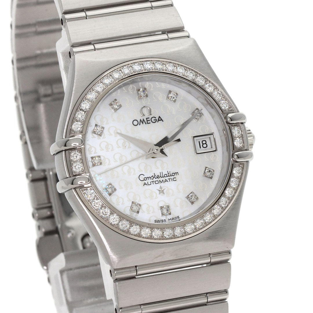OMEGA Watches Mechanical Automatic 1498.75 Stainless Steel, Stainless Steel, Diamond Silver Constellation 50th Anniversary White shell dial Women Used Authentic