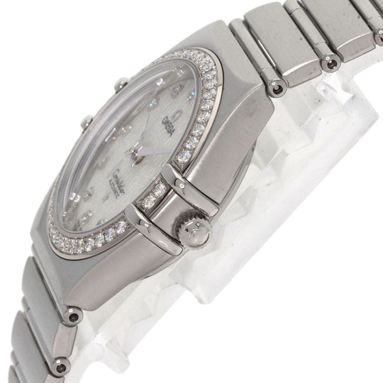 OMEGA Watches Mechanical Automatic 1498.75 Stainless Steel, Stainless Steel, Diamond Silver Constellation 50th Anniversary White shell dial Women Used Authentic