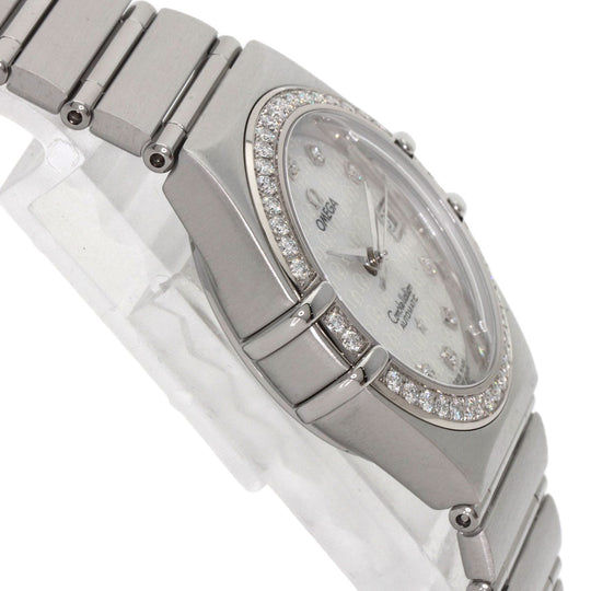 OMEGA Watches Mechanical Automatic 1498.75 Stainless Steel, Stainless Steel, Diamond Silver Constellation 50th Anniversary White shell dial Women Used Authentic