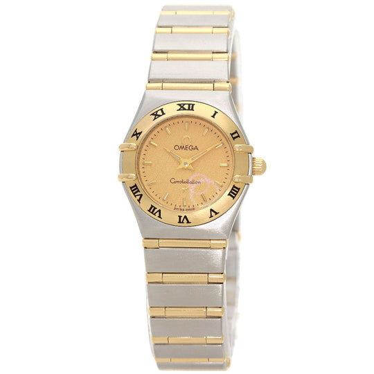 OMEGA Watches Quartz 1262.10 Stainless Steel , Stainless Steel , K18YG gold Constellation Mini Full Bar gold dial Women Used Authentic