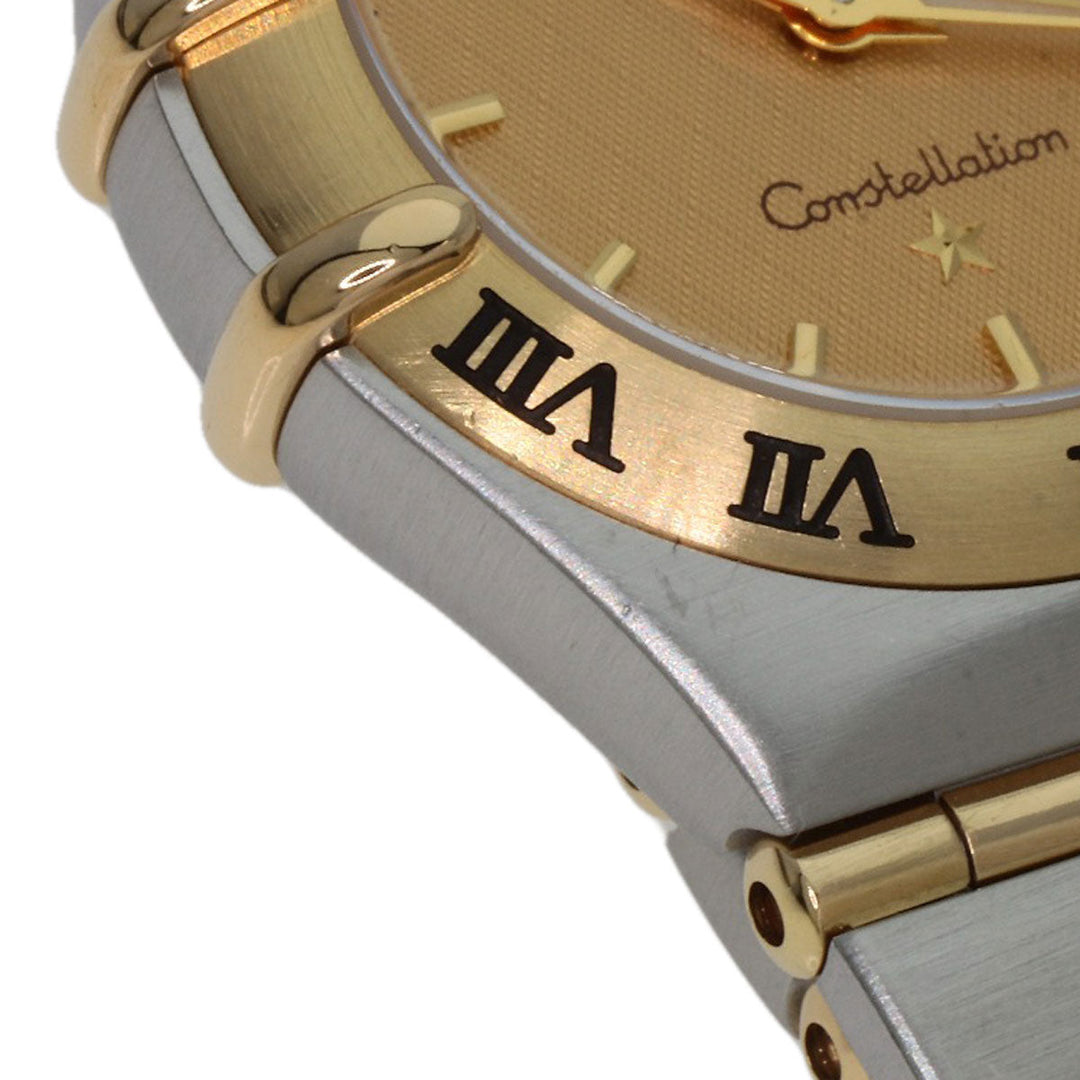 OMEGA Watches Quartz 1262.10 Stainless Steel , Stainless Steel , K18YG gold Constellation Mini Full Bar gold dial Women Used Authentic