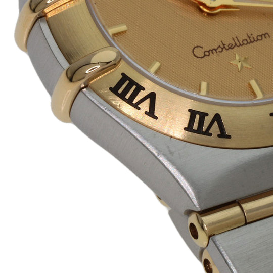 OMEGA Watches Quartz 1262.10 Stainless Steel , Stainless Steel , K18YG gold Constellation Mini Full Bar gold dial Women Used Authentic